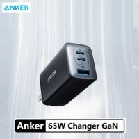 Anker Nano II 65W Three-port Charger 735 USB C GaN Fast Compact Foldable Wall Charge for MacBook Pro/Air iPad iPhone 13 Mini