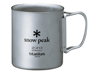 ├登山樂┤日本Snow Peak SP鈦金屬雙層杯-220折疊把 (MG-051FHR)