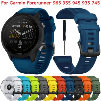 Official Silicone Watch Strap For Garmin Forerunner 965 955 945 935 Band 22mm Original Watchband Accessories Bracelet Correa