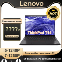 Lenovo Laptop ThinkPad T14 2022 12th Gen i7-1260P Intel Iris Xe 16GB RAM 512GB SSD 14-Inch 2.2K IPS 100% sRGB LTE Edition Laptop