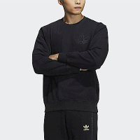 Adidas Mf Pf Crew M [HY7294] 男 長袖上衣 休閒 米飛兔 柔軟 舒適 亞洲版 黑