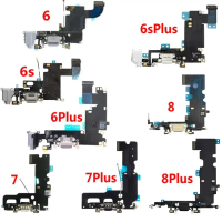 บอร์ดพอร์ตชาร์จแบบยืดหยุ่นสำหรับ iPhone 5s 6 6s 7 8 Plus X XS Max XR แจ็คไมโครโฟน ปลั๊ก Usb สายเคเบิ