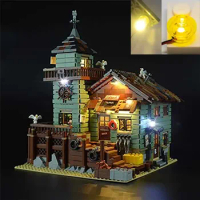 LED for LEGO Old Fishing Store 21310 USB Lights Kit With Battery Box- (NOT Include LEGO Bricks)