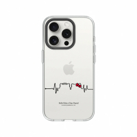 【RHINOSHIELD 犀牛盾】iPhone 15/Plus/15 Pro/Max Clear透明防摔手機殼/撲通撲通(Hello Kitty)