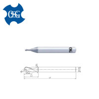 Ballnose 3 R1.5 OSG Endmill Carbide 3 mm HRC65 Radius Milling 3mm