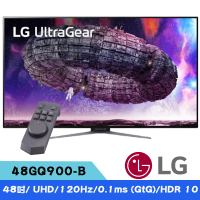 LG 樂金 48GQ900-B 48型 OLED 4K 120Hz專業玩家電競顯示器(0.1ms/HDMI2.1/FreeSync/遙控器)