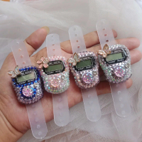Tasbih digital cincin motif purple cantik