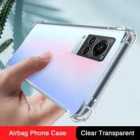 Ultra Thin Airbag Phone Case for VIVOX60 VIVO X60 Pro Plus X60Pro ProPlus Pro+ X60T Crystal Clear Shockproof Silicone Back Cover