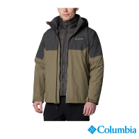 Columbia 哥倫比亞 男款-OT防水極暖兩件式羽絨外套-軍綠(UWE66710AG/IF)