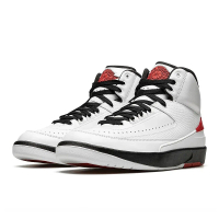 【NIKE 耐吉】Air Jordan 2 Retro Chicago OG 白 紅 芝加哥 AJ2 男鞋 休閒鞋(DX2454-106)