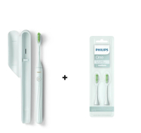 Philips 飛利浦 - PHILIPS ONE BY SONICARE 電動牙刷 連兩個原裝刷頭超值套裝 HY1100 Mint