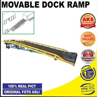 Mobile Ramp Loading Unloading / Dermaga Bongkar Muat Portable Loading Dock Ramp leveler hydraulic Fo
