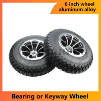 4.10/3.50-6 electric scooter tricycle wheel 3.50-6 Front Wheel Bearing, Rear Wheel Keyway, Steel Ring Hub