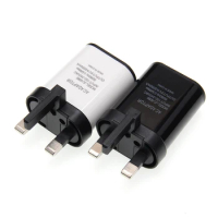 UK Plug USB Charger 2A Safe Fast Charging USB Adapter Europe Travel Wall Charger for Huawei Kindle for Samsung Xiaomi 100pcs/lot