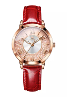 OLEVS Roscend Women Leather Quartz Women Watch