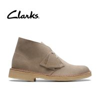 Clarks Womens Desert Boot. Sand Suede Kasut Perempuan