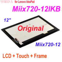 Original LCD For Lenovo IdeaPad Miix720-12 Miix720-12IKB Miix 720-12IKB LCD Display Touch Screen Digitizer Assembly with Frame