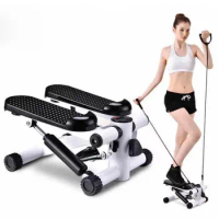 Mini Stepper Stair Stepper Foldable Pedal Stepper Exercise Equipment Twist Stepper Machine with Resistance Bands Max 150kg