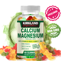 KIRKLAND Suplemen Kalsium Berbasis Tanaman 600mg dengan Vitamin D3 K2, Zinc untuk Kekuatan Tulang, R