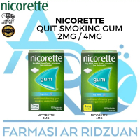 Nicorette Quit Smoking Icy Mint Gum 2mg / 4mg