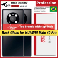 Back Battery Cover for Huawei Mate 40 Pro, Rear Glass Door Panel Case, Battery Cover with Camera Lens,Best Quality