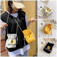 Women Lovely Canvas Messenger Bag Daisy Shoulder Bag Student Fairy Department Shoulder Bag Casual Messenger Bags Crossbody Bags