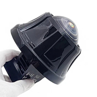 Cacticar Black Lampshade 3 inch Bi Xenon BiLed Lens Mask Car Headlight Lenticular Cover Lenses Shell For Audi A4 B7