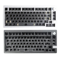 LMK81 Customized Mechanical Keyboard Kit 81 Keys RGB Backlight DIY Mechanical Keyboard with Knob for Desktop Laptop PC