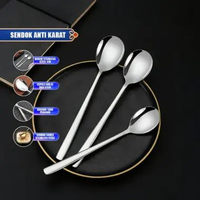 OEM SK-C1425 Sendok Korea Stainless Steel Ala Korean Style / Alat Makan Aesthetic Korean Spoon Fork