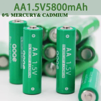 Original AA 1.5V rechargeable battery，High capacity 5800mAh rechargeable alkaline battery aoae aa Output stable battery
