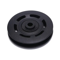 1pc 90mm Bearing Black Pulley Wheel Cable Gym Equipment bahagian Gym tahan haus