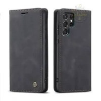 Casing untuk Hp Samsung S22 Ultra Super Wallet Pro Case PE Leather Full 360 Degree TPU Waterproof Bl