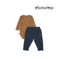 【Brands4Kids】挖土機出列-長袖套裝_Minymo系列(4種尺寸可選)