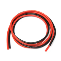 2M/Lot 12/14/16/18/20/26/28/30 AWG Gauge Wire Flexible Silicone Stranded Copper Cables For RC 1m Black and 1m Red Color
