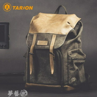 攝影包 德國TARION攝影包國家地理雙肩包牛皮帆布休閒相機背包單反相機包 夢藝家