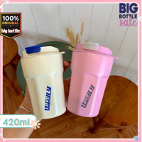 YIMI แก้วกาแฟ แก้วเก็บความเย็น แก้วเก็บความร้อน 420ml แก้วน้ำ แก้วมินิ แก้วสเเตนเลส316