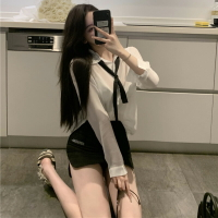 jk制服女辣妹御姐純欲白襯衫包臀短裙半身裙學院風套裝日系兩件套