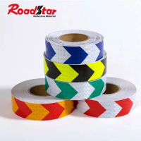 Roadstar Arrow Reflective Sticker for Car Styling Motorcycle Decoration Warning Tape with Fashion Elements 50mmX25m RS-6490P