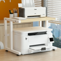 印表機增高架 複印機架 桌面置物架 落地兩層可移動打印機置物架家用辦公桌面上多功能收納復印整理架『cy2658』