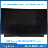 14.5 Inch for Asus Zenbook Pro 14 Duo OLED UX8402ZA OLED Screen 120Hz Panel QHD 2880x1800 EDP 40pins