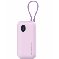 ITFIT 自帶USB C 線掛繩式行動電源10000mAh (PW21PE) 粉紫