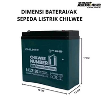 Aki Kering Chilwee 6 DZF 12V 20AH Original/AKI