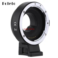 Foleto EF-MFT Electronic Aperture Control Lens Mount Adapter for Canon EF EF-S to use for Olympus PEN E-P1 P2/3/5 E-PL1 OM-D
