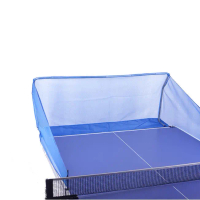 Ball Catcher Table Net Jaring Pengumpul Bola Pingpong & Tenis Meja Seluler Bahan Premium Biru Mudah 