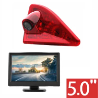 HD 720P Misayaee Brake Light Rear Camera+5.0'' monitor for Opel Movano/Vauxhall Movano/Renault Master MK3/Nissan NV400 2010-2019
