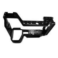 HOT-Rig Cage Quick Release Plate With Grip For Sony A6600 Camera Aluminium Alloy