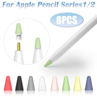 8pcs Silicone Replacement Tip Case Nib Protective Cover Skin for Apple Pencil 1st 2nd Touchscreen Stylus Pen Case Drop shipping
