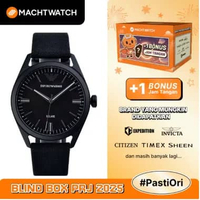 Emporio Armani AR11397 Solar Powered Men Brown Camoflage Dial Black Fabric Strap [Machtwatch] Hitam