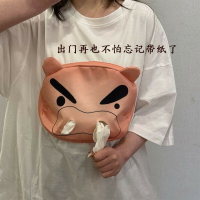 顯瘦顯高 肥嘟嘟左衛門抽紙T恤 男女同款小衆夏季短袖T恤 出門不用帶紙T恤