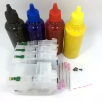 YOTAT 4*100ml pigment ink + LC3319XL LC3317 Refillable ink cartridge for Brother MFC-J5330DW J5730DW MFC-J6530DW J6730DW J6930DW